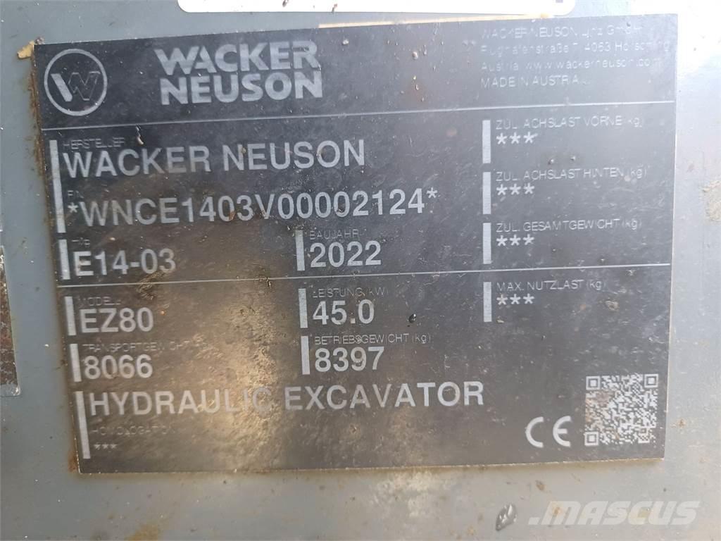 Wacker Neuson EZ80 履带挖掘机