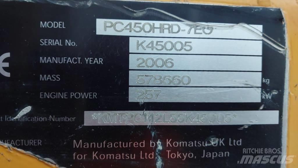 Komatsu PC450HRD-7E0 组装挖掘机