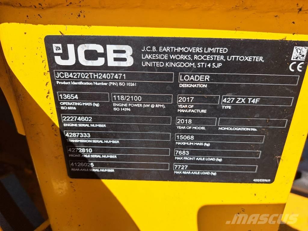 JCB 427 ZX 轮式装载机