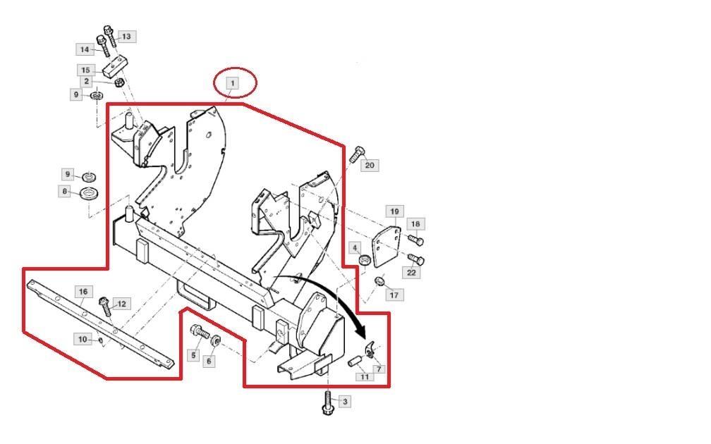 John Deere AXE10820 干草饲料收割机配件