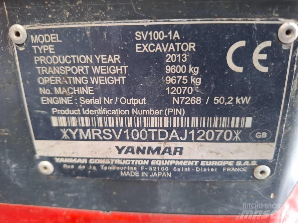 Yanmar SV100-1A 中型挖掘机