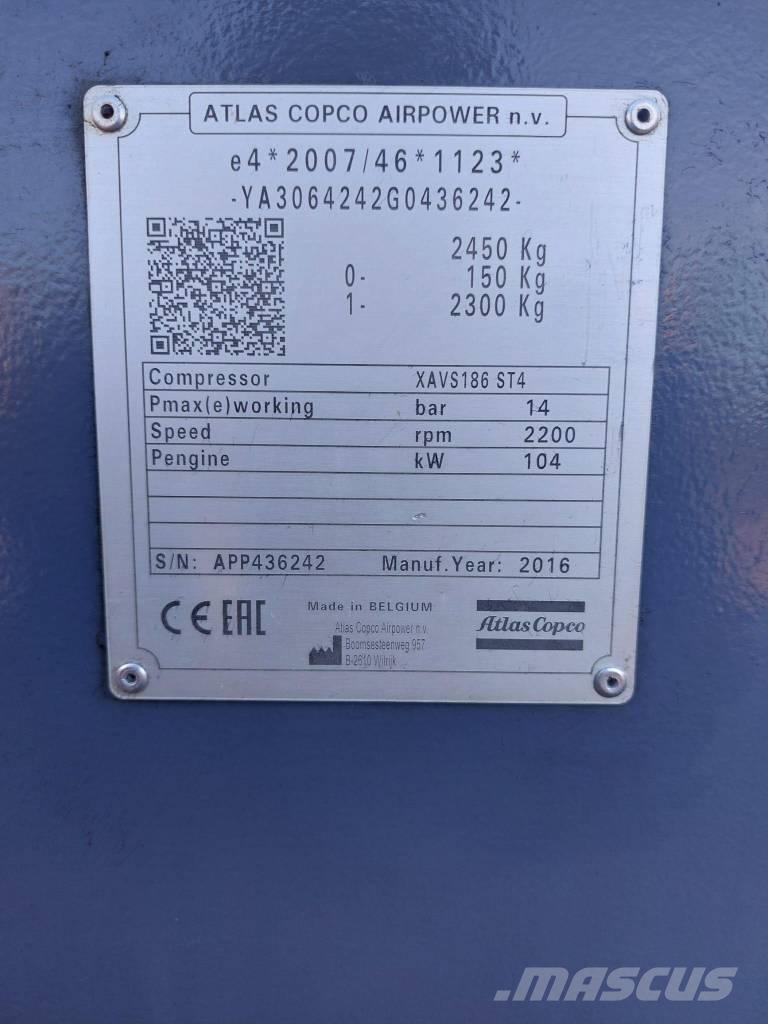 Atlas Copco XAVS186 压缩机