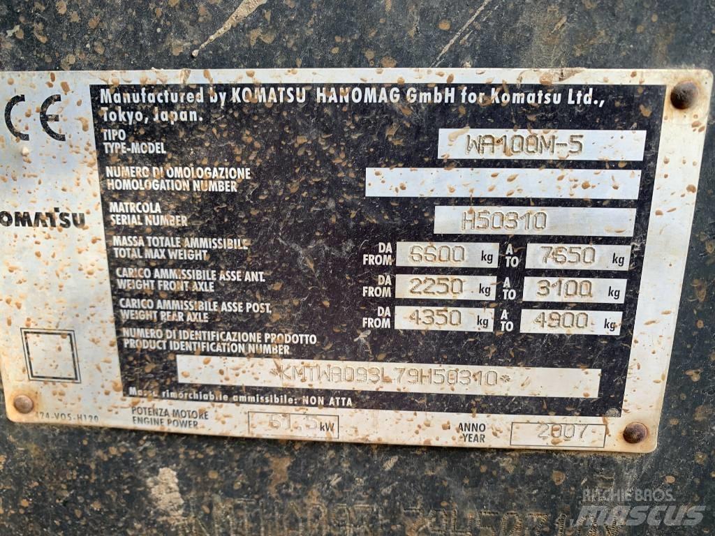 Komatsu WA 100 M-5 轮式装载机