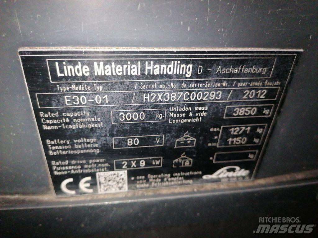 Linde E30-01 电动叉车