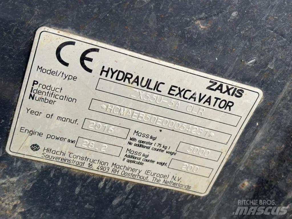 Hitachi ZX55U-5A 小型挖掘机