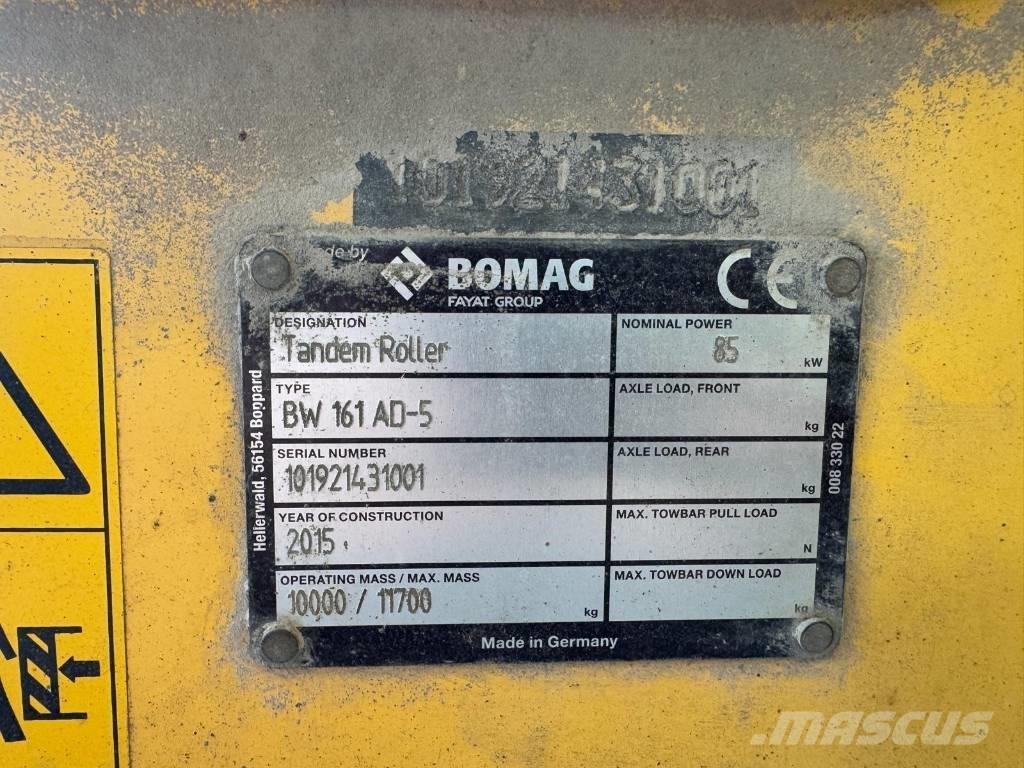 Bomag BW 161 AD-5 双轮压路机