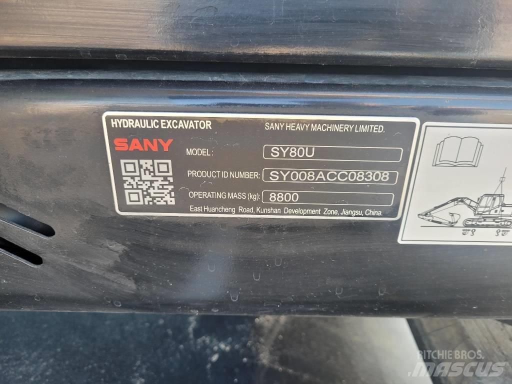 Sany SY80U 履带挖掘机
