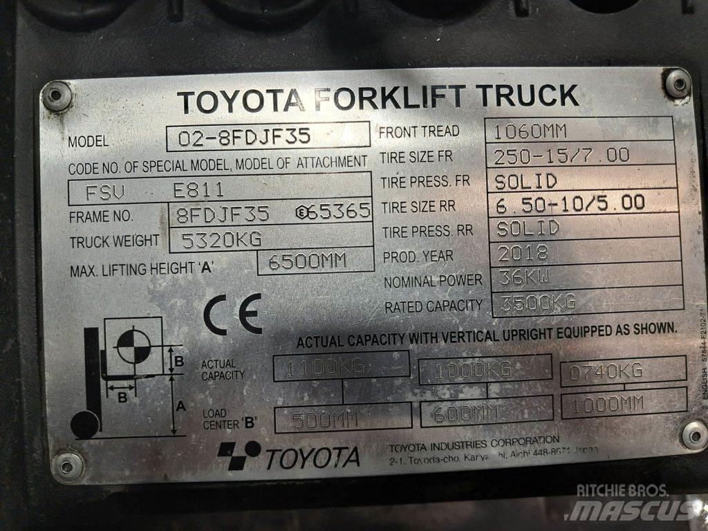 Toyota 02-8FDJF35 柴油叉车