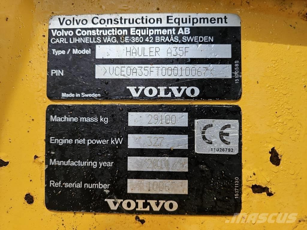 Volvo A 35 F 铰接式自卸车