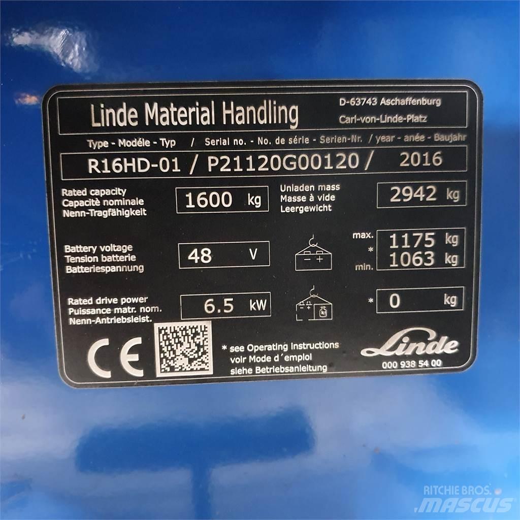 Linde R16HD 前移式叉车