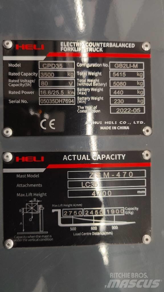 Heli CPD35-GB2LI 电动叉车
