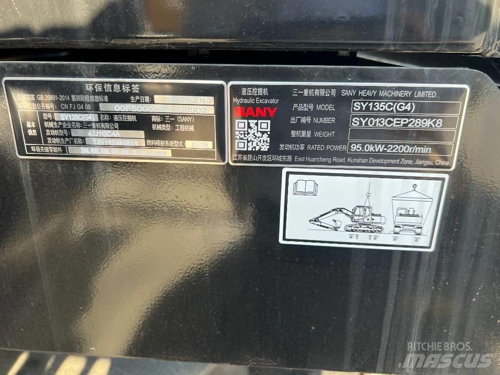 Sany SY 135 C 履带挖掘机