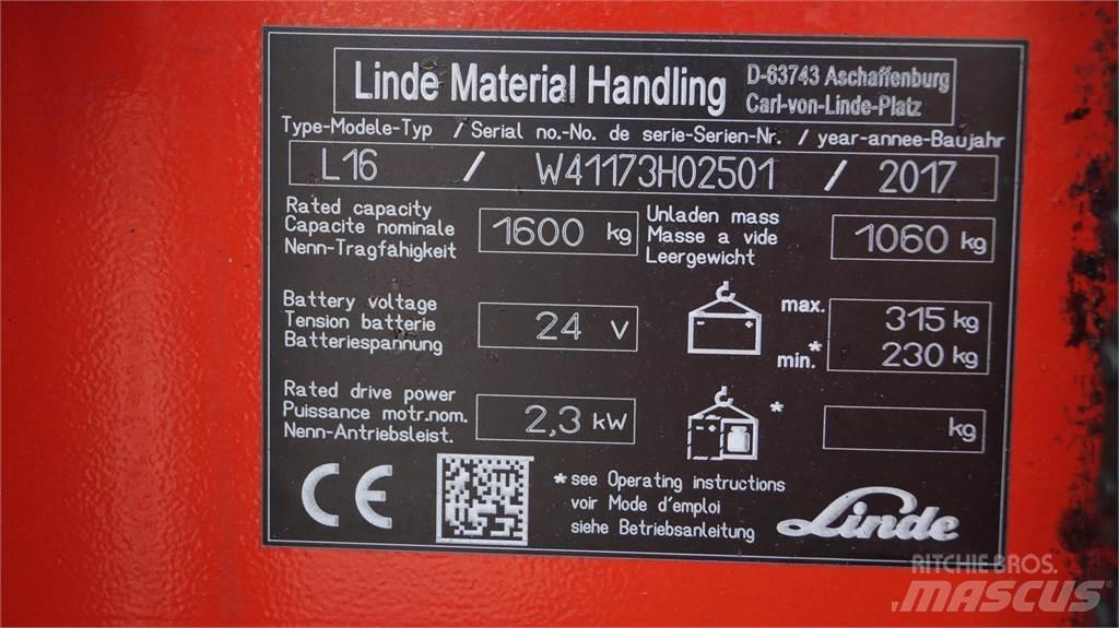 Linde L16i 手推堆垛车