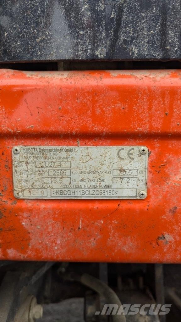 Kubota U 27-4 小型挖掘机