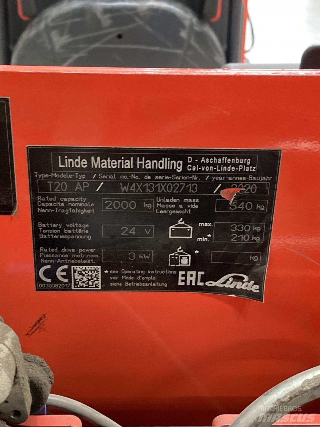 Linde T20AP kurz 手摇升降机