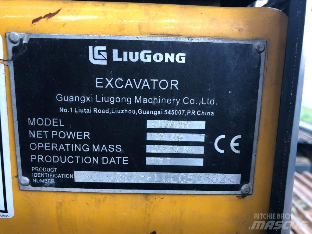 LiuGong 925E 履带挖掘机