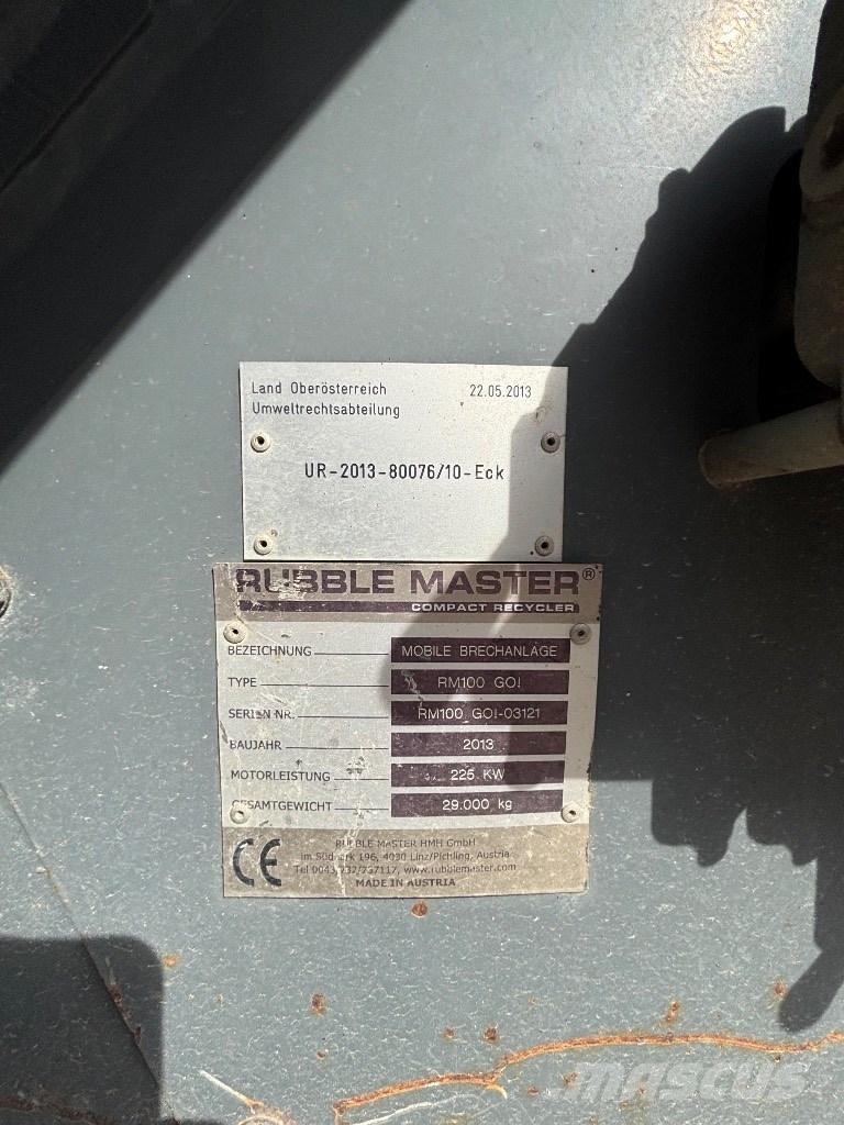 Rubble Master RM 100 移动式破碎机