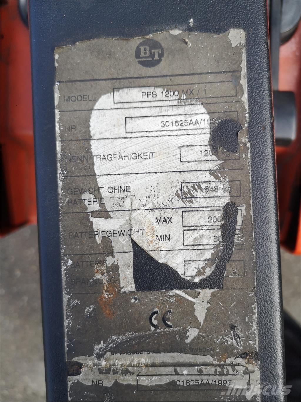 BT PPS 1200 MX/1 行走式堆垛机