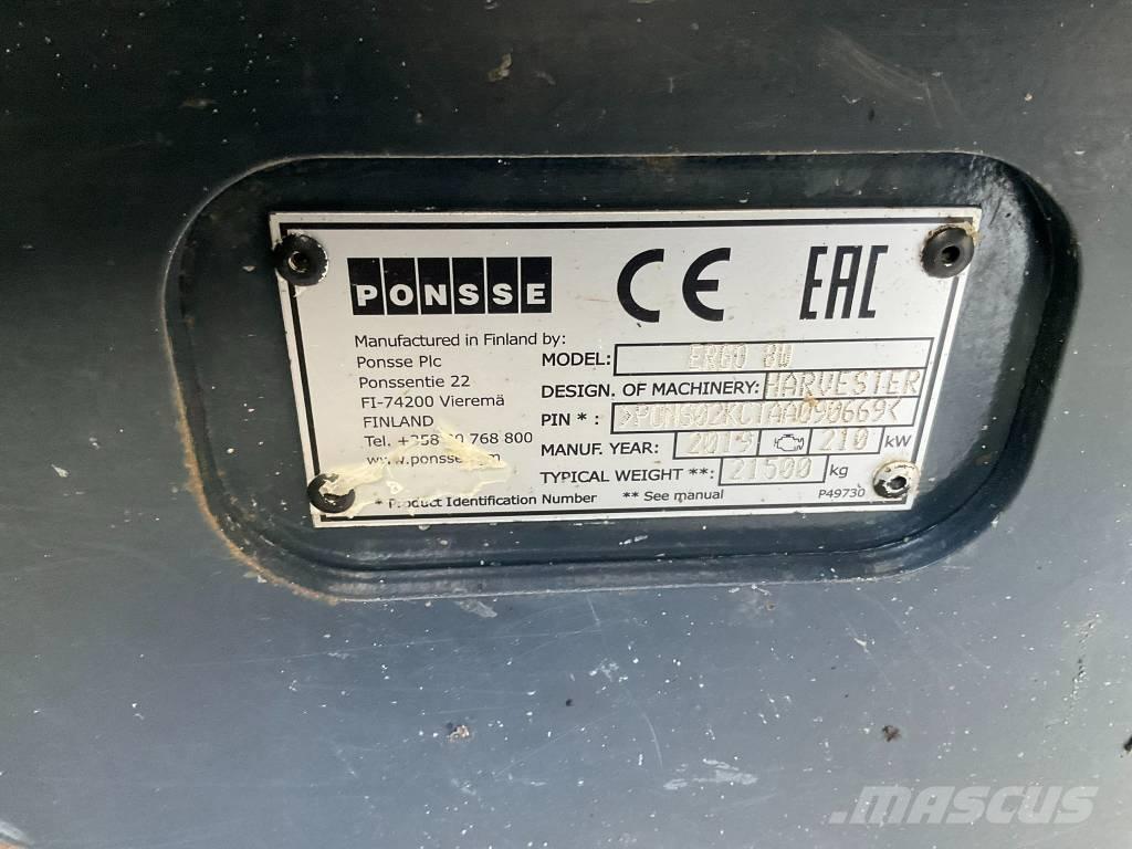 Ponsse ERGO 8W 收割机