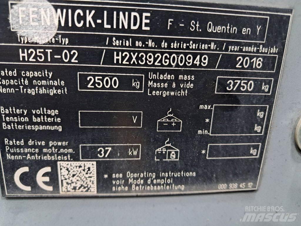 Linde H25T-02 天然气叉车