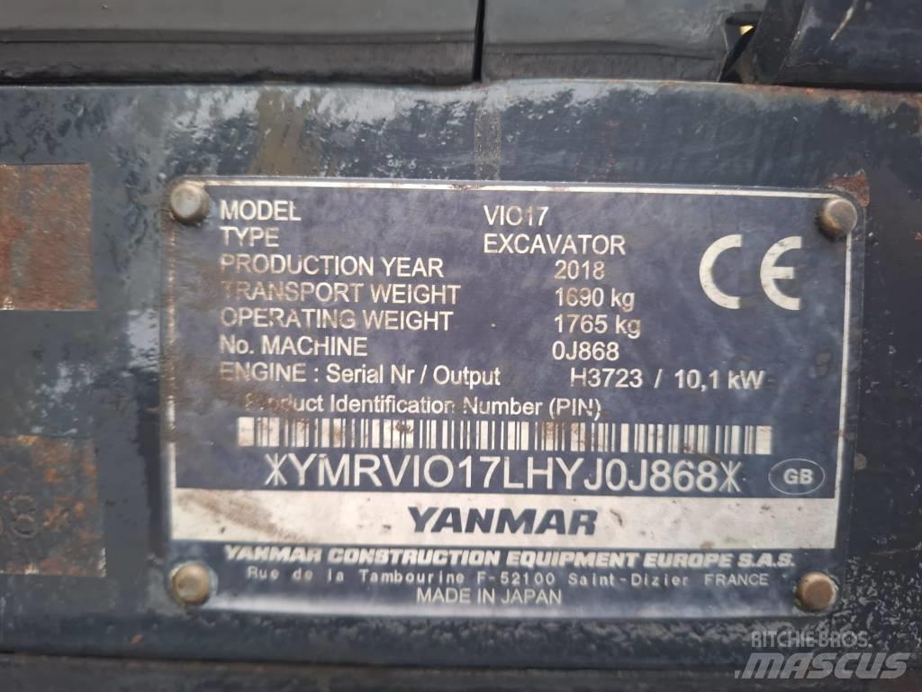 Yanmar Vio 17 小型挖掘机