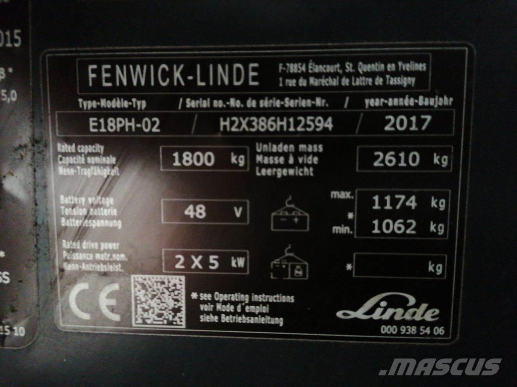 Linde E18PH 电动叉车