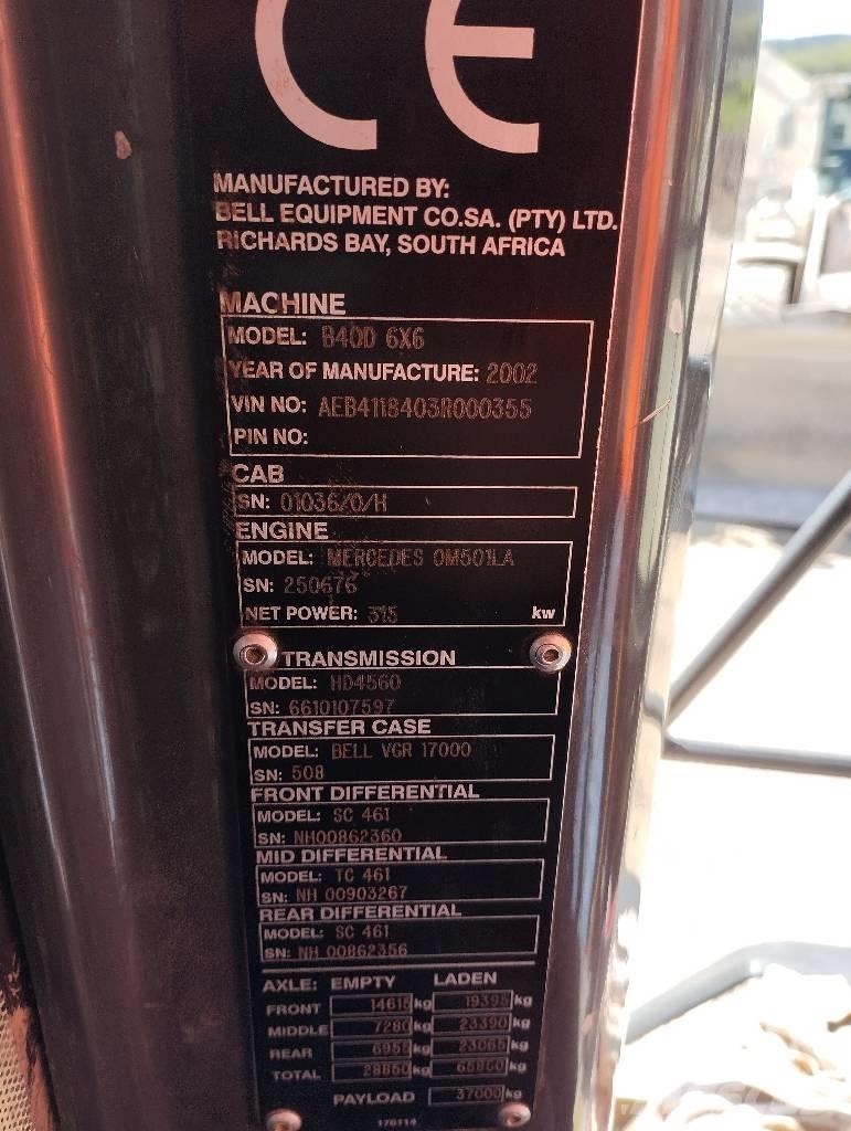 Bell B 40 D 铰接式自卸车