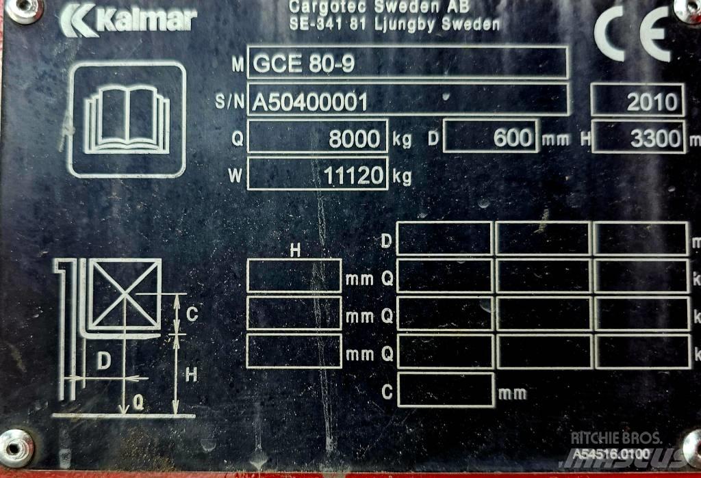 Kalmar GCE 80-9 天然气叉车