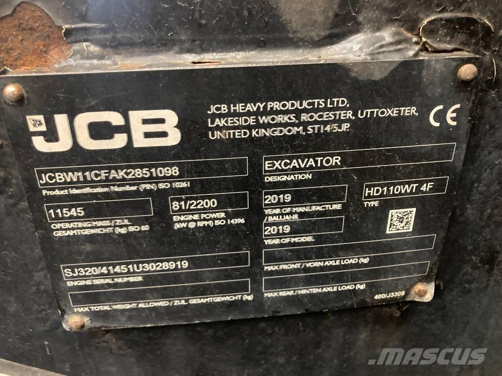 JCB Hydradig HD110W 轮式挖掘机