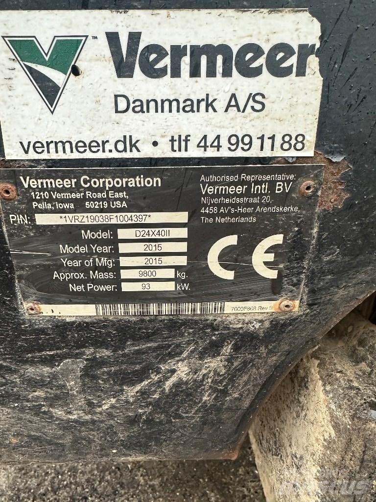 Vermeer D24x40II 水平定向钻井设备