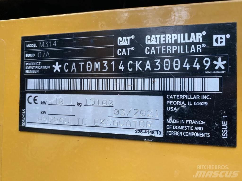 CAT 314 Next gen 轮式挖掘机