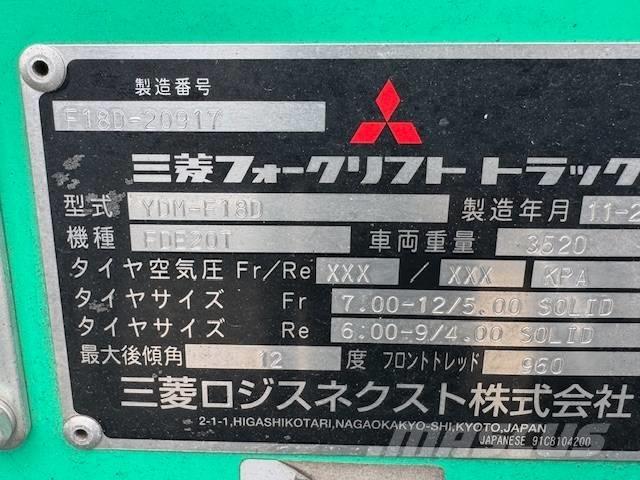 Mitsubishi FD 18 柴油叉车