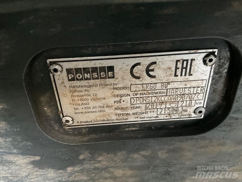 Ponsse ERGO 8W 收割机