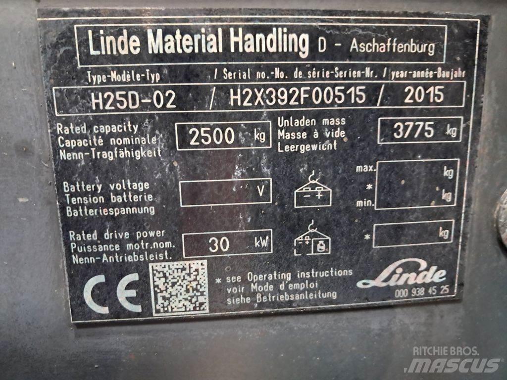 Linde H25D-02 柴油叉车