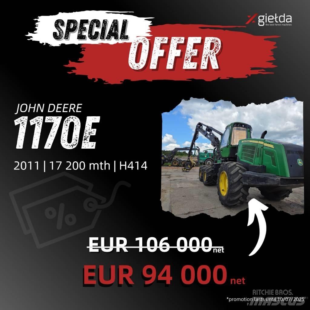 John Deere 1170 E 收割机