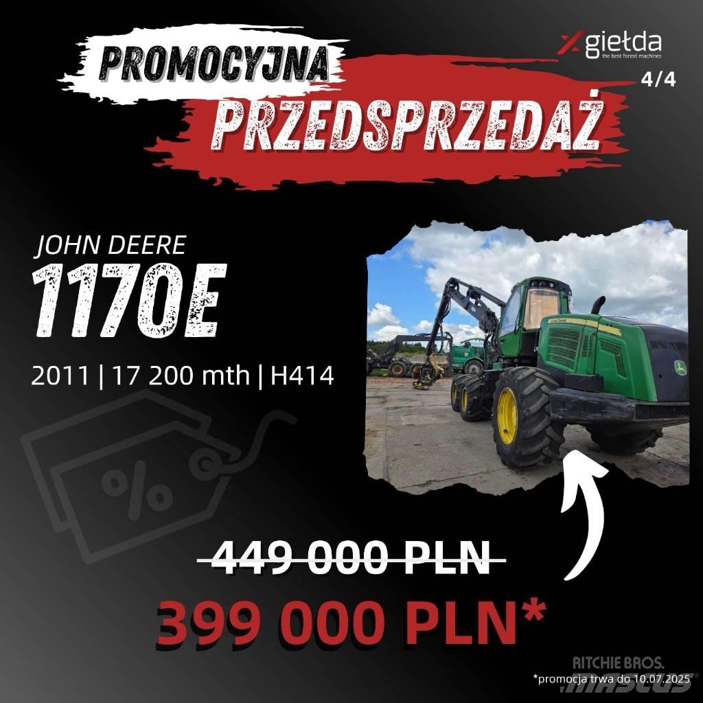 John Deere 1170 E 收割机