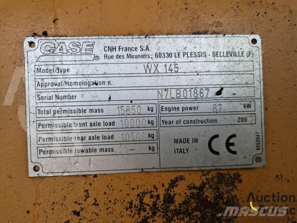 CASE WX 145 轮式挖掘机