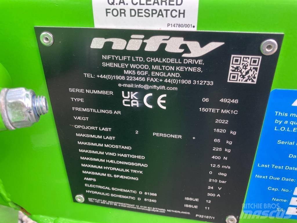 Niftylift 150TET 拖拉移动式高空作业平台