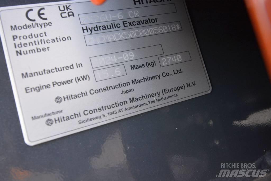 Hitachi ZX 26 U-6 小型挖掘机