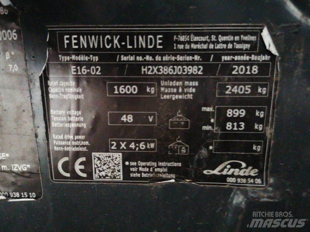 Linde E16-02 电动叉车