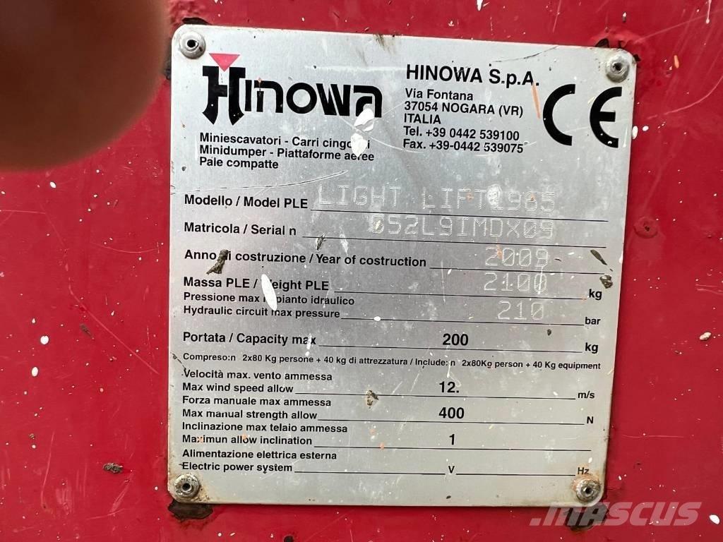 Hinowa LIGHLIFT 1965 曲臂高空工作平台