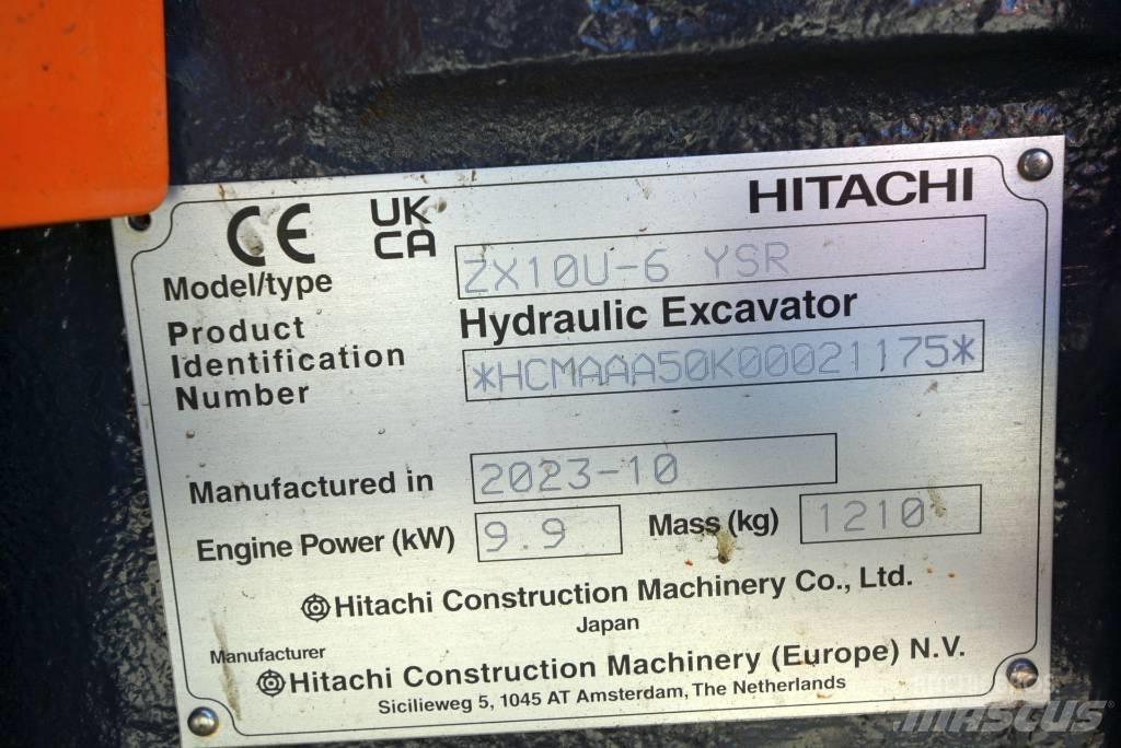 Hitachi ZX 10U-6 小型挖掘机