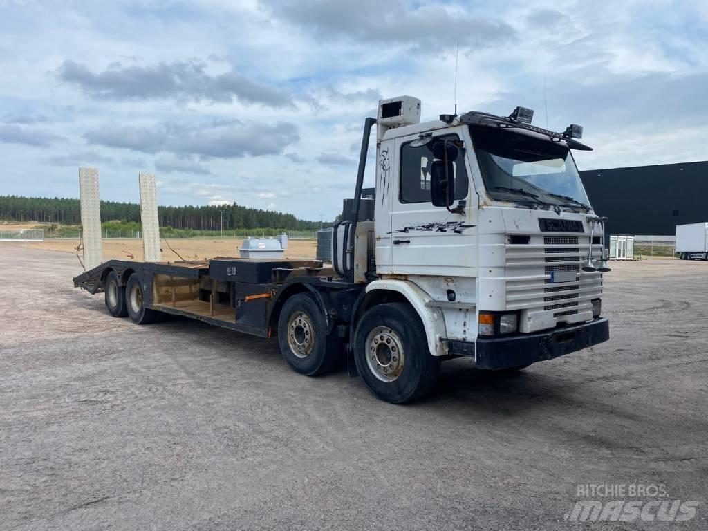 Scania R142H 8X2 平板栏板货车
