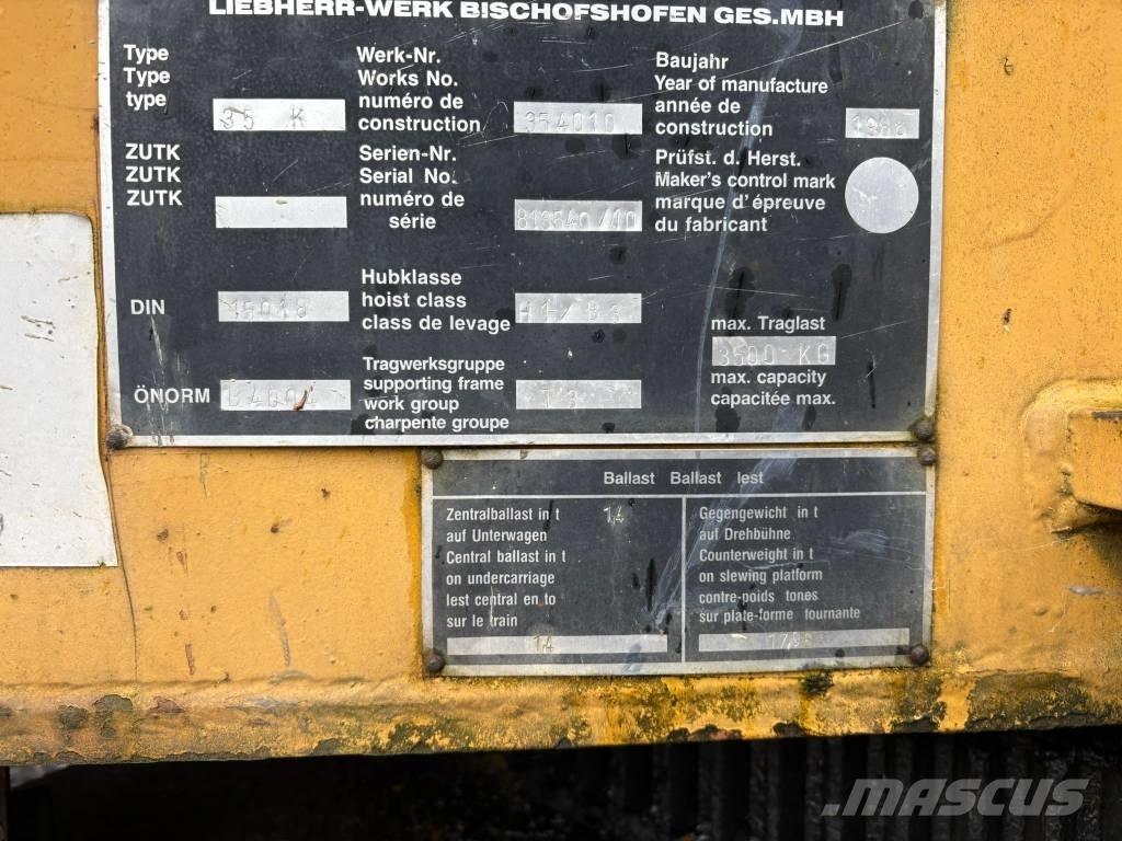 Liebherr 35 K 塔式起重机