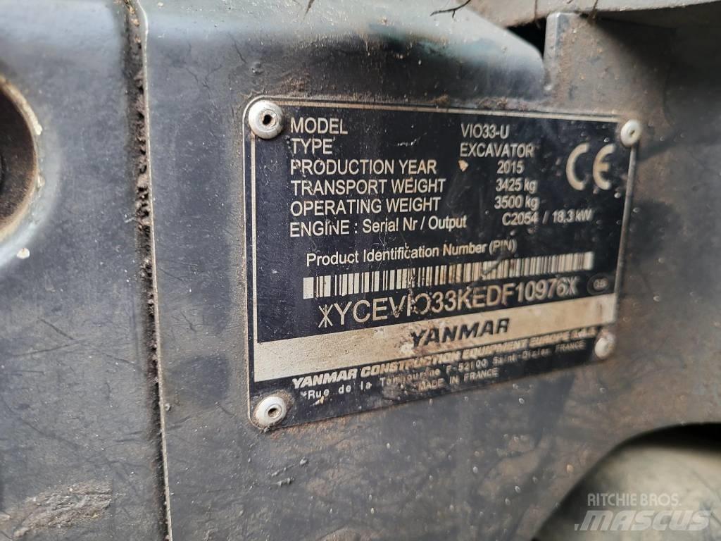 Yanmar Vio 33 U 小型挖掘机