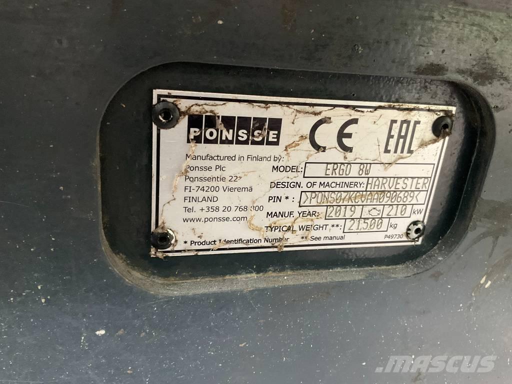 Ponsse Ergo 8W 收割机