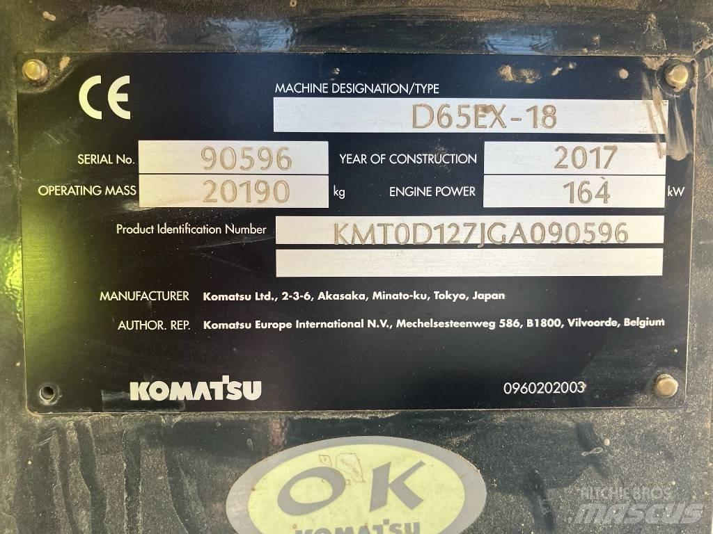 Komatsu D65 EX-18 履带式推土机