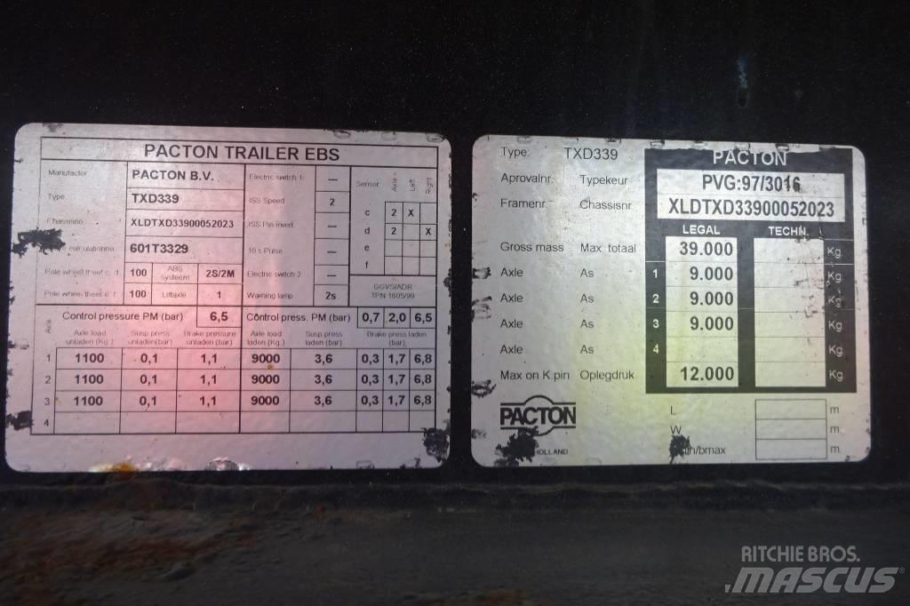 Pacton TXD339 平板半挂车\侧翻自卸半挂车