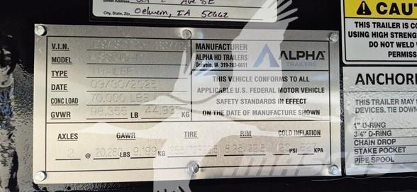  ALPHA HD A80MG 低平板半挂车