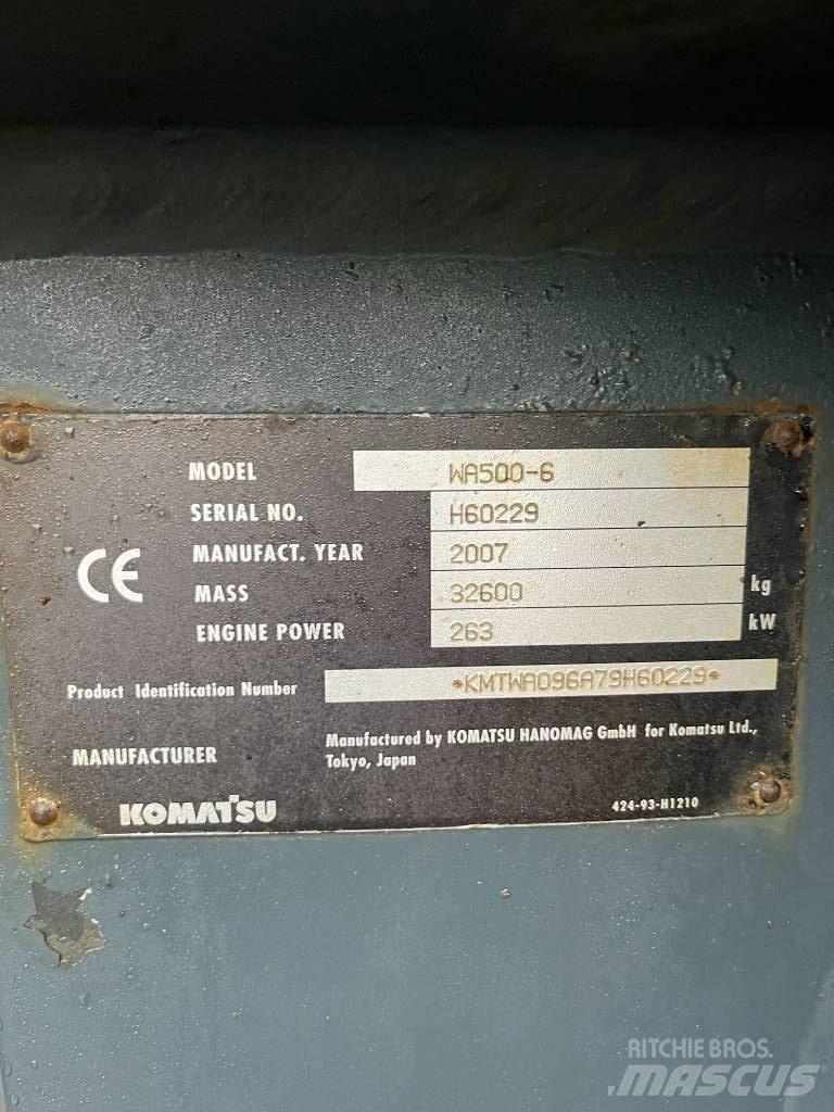 Komatsu WA 500-6 轮式装载机